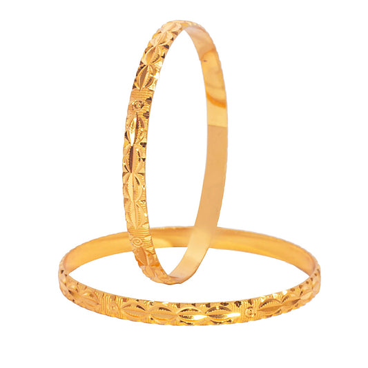 Shining Jewel Gold Plated Traditional Designer Bangles for Women (Pack of 4) SJ_3377_2.8