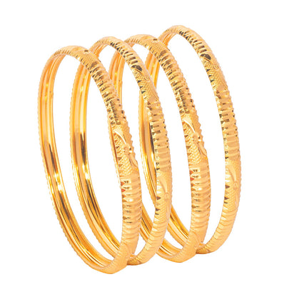 Shining Jewel Gold Plated Traditional Designer Bangles for Women (Pack of 4) SJ_3378_2.4