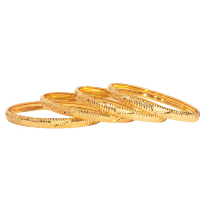 Shining Jewel Gold Plated Traditional Designer Bangles for Women (Pack of 4) SJ_3378_2.4