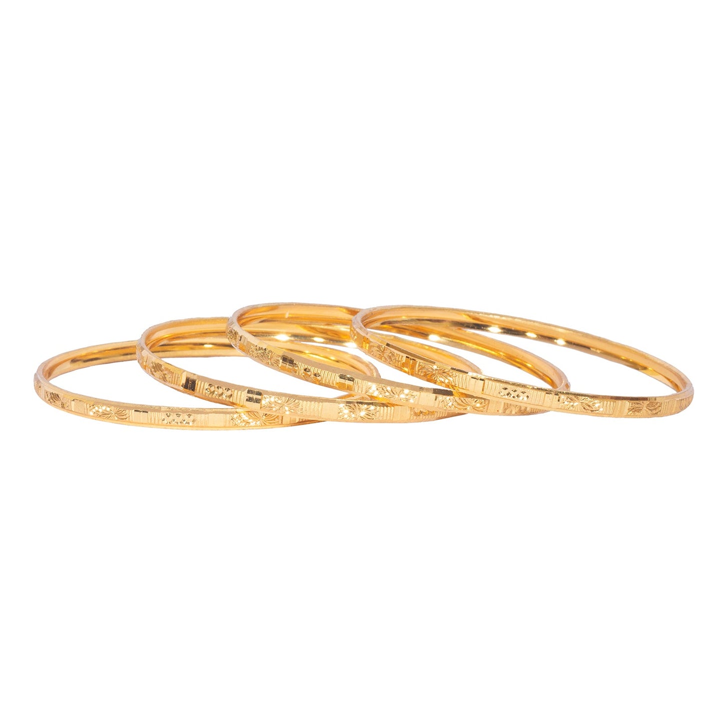 Shining Jewel Gold Plated Traditional Designer Bangles for Women (Pack of 4) SJ_3379_2.4