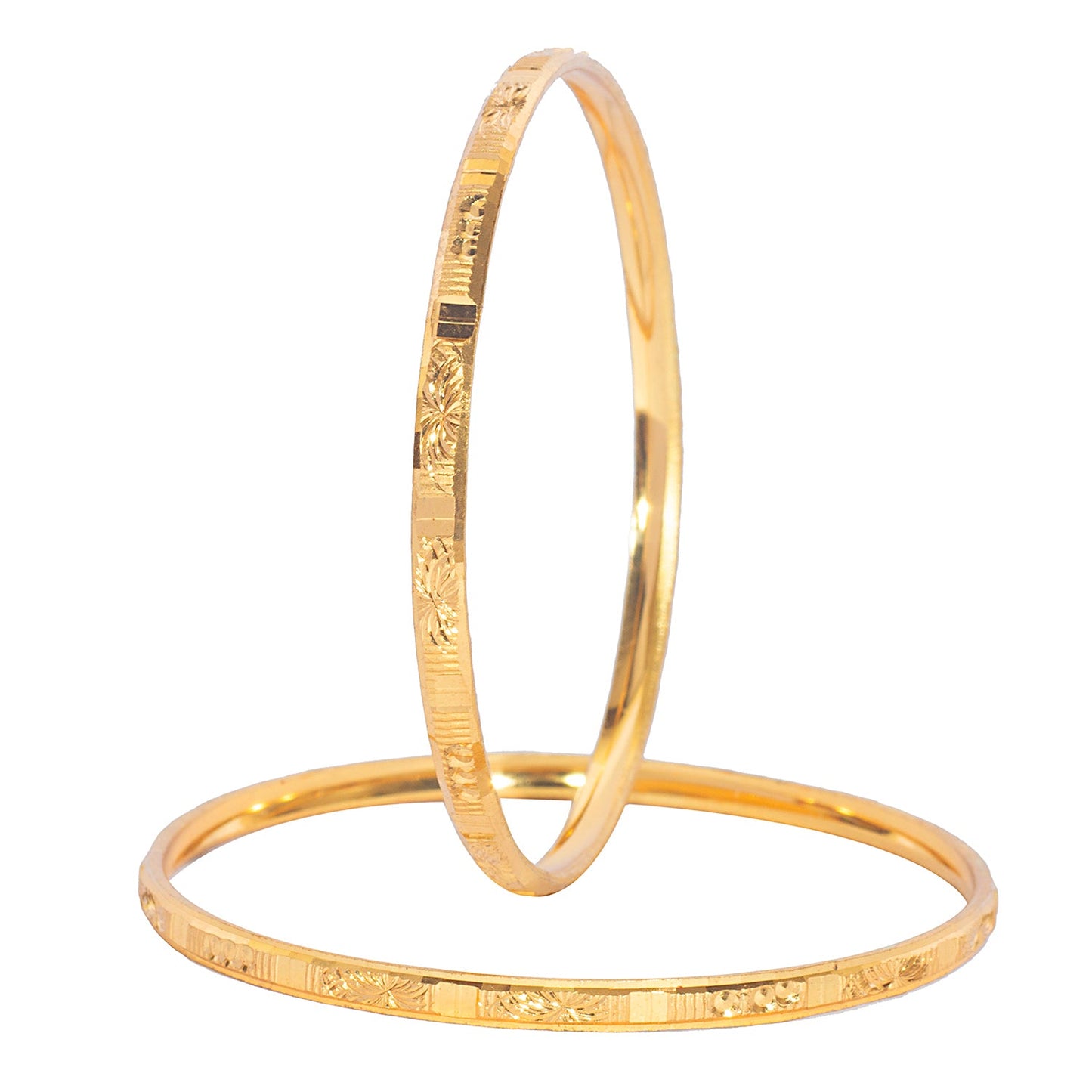 Shining Jewel Gold Plated Traditional Designer Bangles for Women (Pack of 4) SJ_3379_2.4