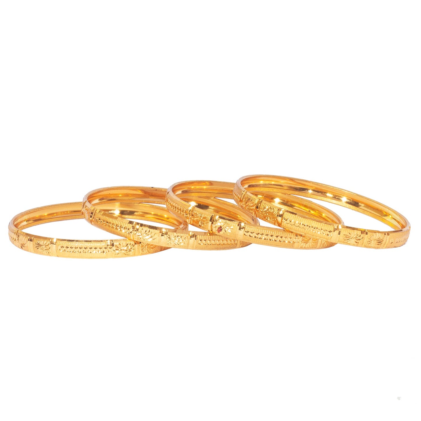 Shining Jewel Gold Plated Traditional Designer Bangles for Women (Pack of 4) SJ_3380_2.4