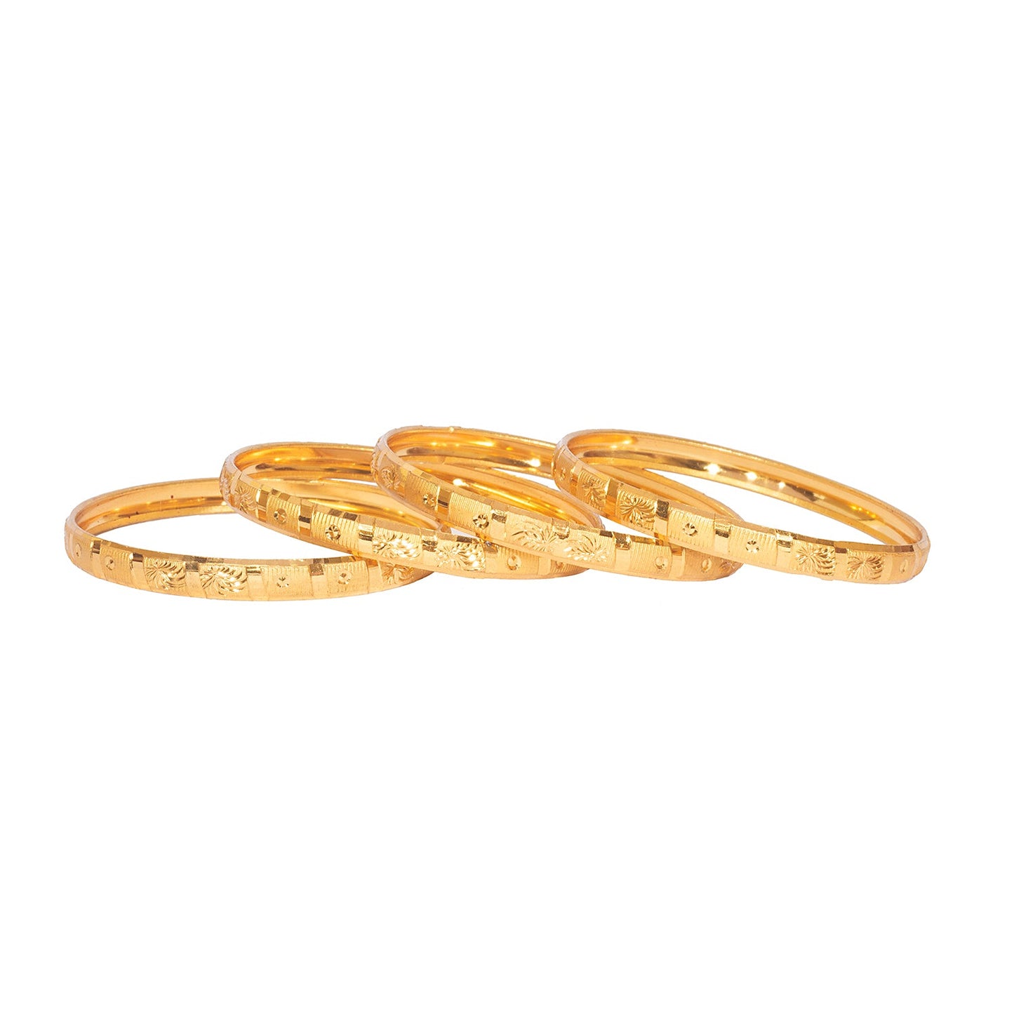 Shining Jewel Gold Plated Traditional Designer Bangles for Women (Pack of 4) SJ_3381_2.4