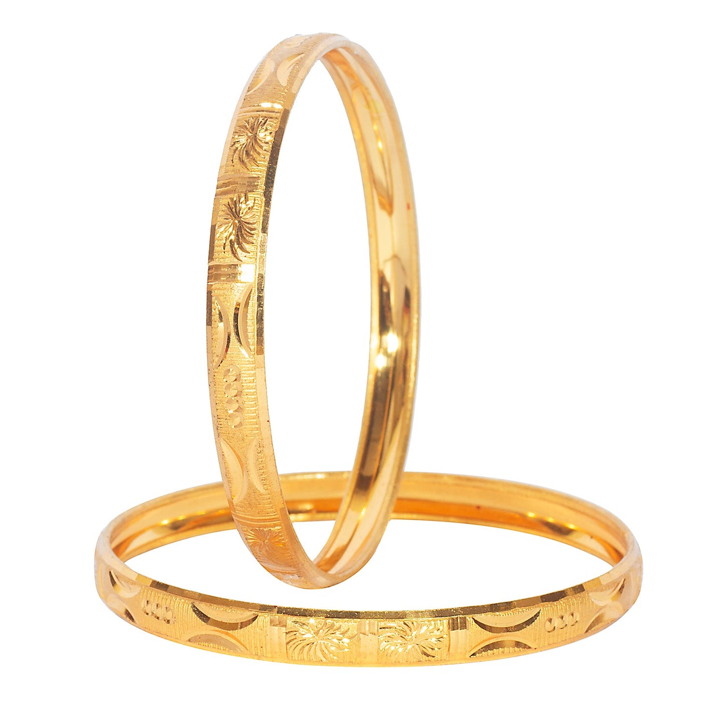 Shining Jewel Gold Plated Traditional Designer Bangles for Women (Pack of 4) SJ_3382_2.4