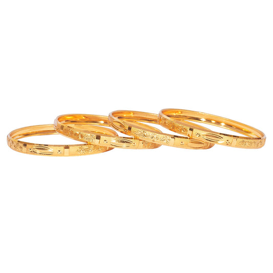 Shining Jewel Gold Plated Traditional Designer Bangles for Women (Pack of 4) SJ_3383_2.6