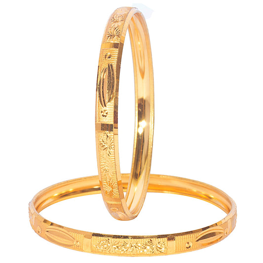 Shining Jewel Gold Plated Traditional Designer Bangles for Women (Pack of 4) SJ_3383_2.8