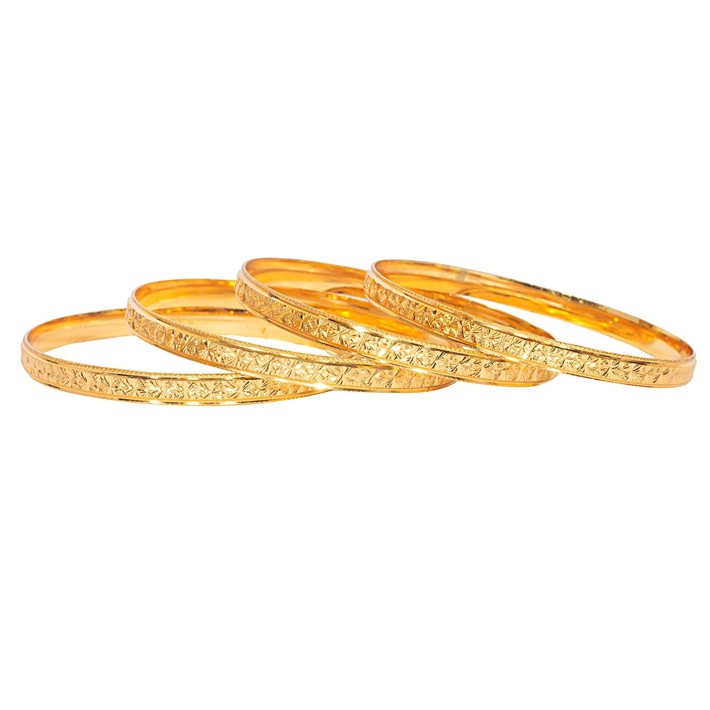 Shining Jewel Gold Plated Traditional Designer Bangles for Women (Pack of 4) SJ_3384_2.4