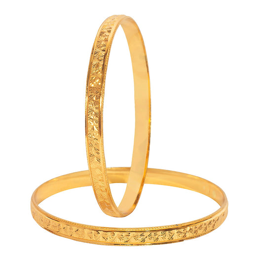 Shining Jewel Gold Plated Traditional Designer Bangles for Women (Pack of 4) SJ_3384_2.8
