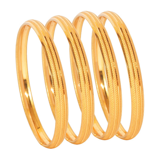 Shining Jewel Gold Plated Traditional Designer Bangles for Women (Pack of 4) SJ_3385_2.4