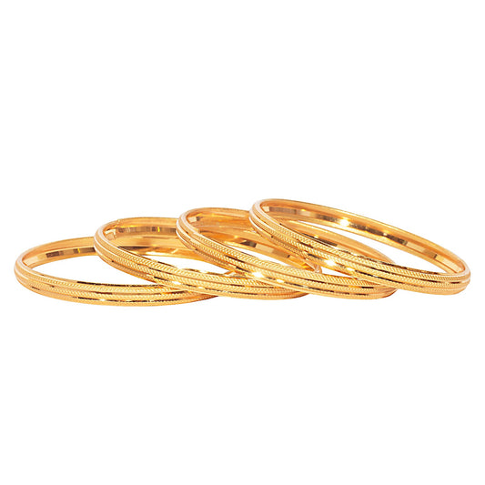 Shining Jewel Gold Plated Traditional Designer Bangles for Women (Pack of 4) SJ_3385_2.6