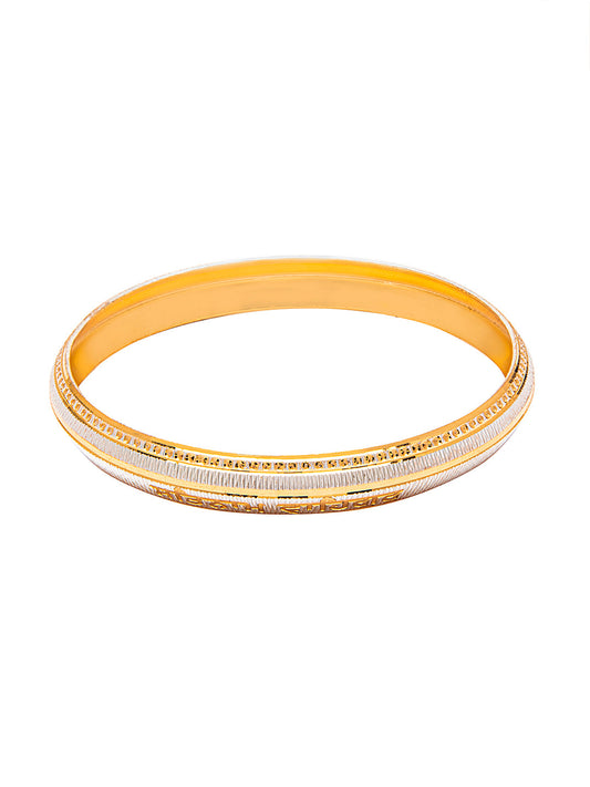 Two Tone Gold & Silver Colour Traditional Designer Kada for Men (SJ_3404_S) - Shining Jewel