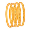 Shining Jewel Fashion Gold Plated Traditional Designer Bangles for Women (Pack of 4) SJ_3410