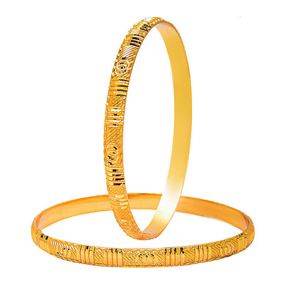 Shining Jewel Fashion Gold Plated Traditional Designer Bangles for Women (Pack of 4) SJ_3410