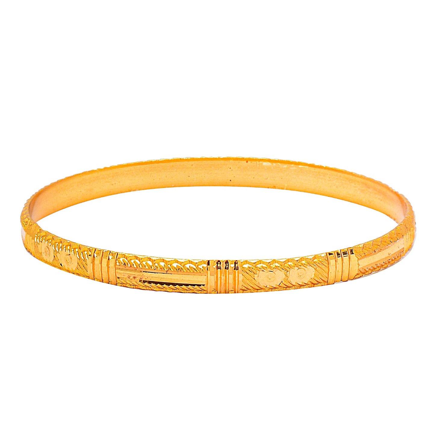 Fashion Gold Plated Traditional Designer Bangles for Women (Pack of 4) SJ_3411
