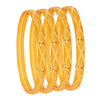 Fashion Gold Plated Traditional Designer Bangles for Women (Pack of 4) SJ_3412 