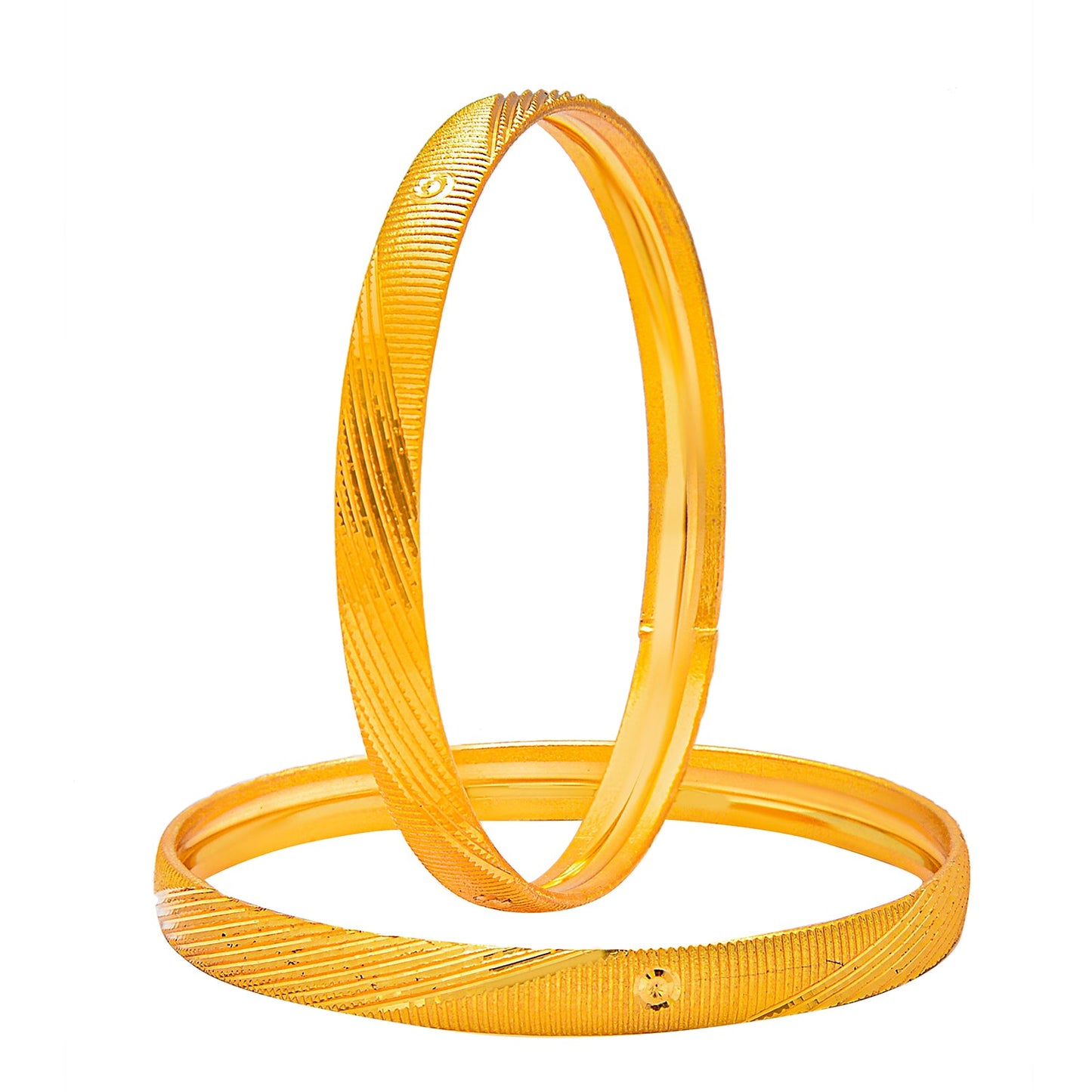 Fashion Gold Plated Traditional Designer Bangles for Women (Pack of 4) SJ_3414
