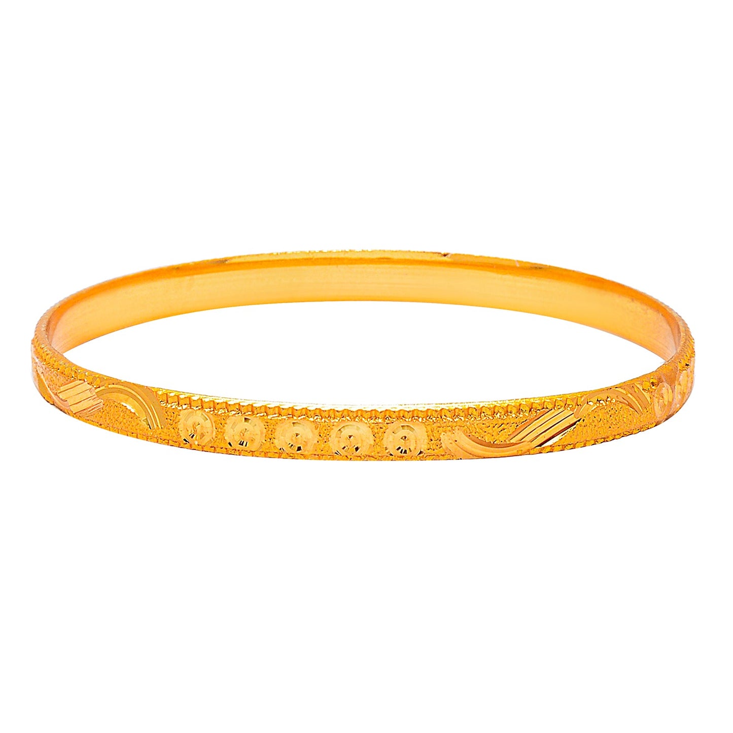 Fashion Gold Plated Traditional Designer Bangles for Women (Pack of 4) SJ_3419