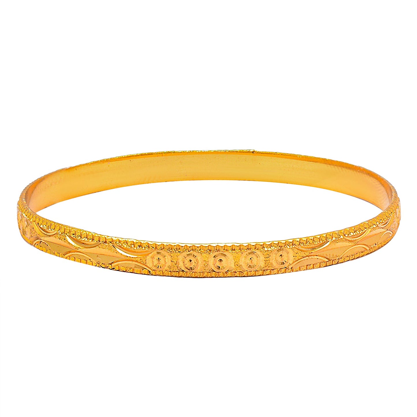 Fashion Gold Plated Traditional Designer Bangles for Women (Pack of 4) SJ_3420