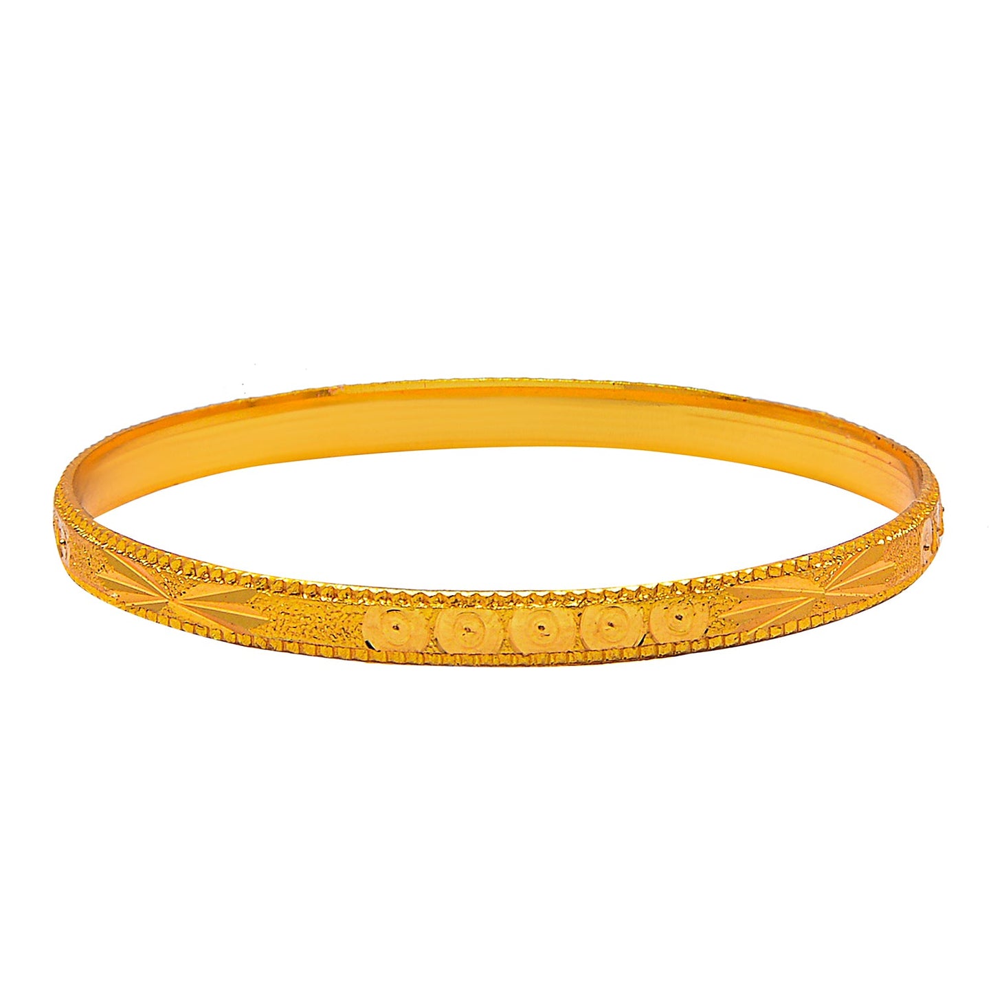 Fashion Gold Plated Traditional Designer Bangles for Women (Pack of 4) SJ_3421