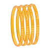 Fashion Gold Plated Traditional Designer Bangles for Women (Pack of 4) SJ_3423