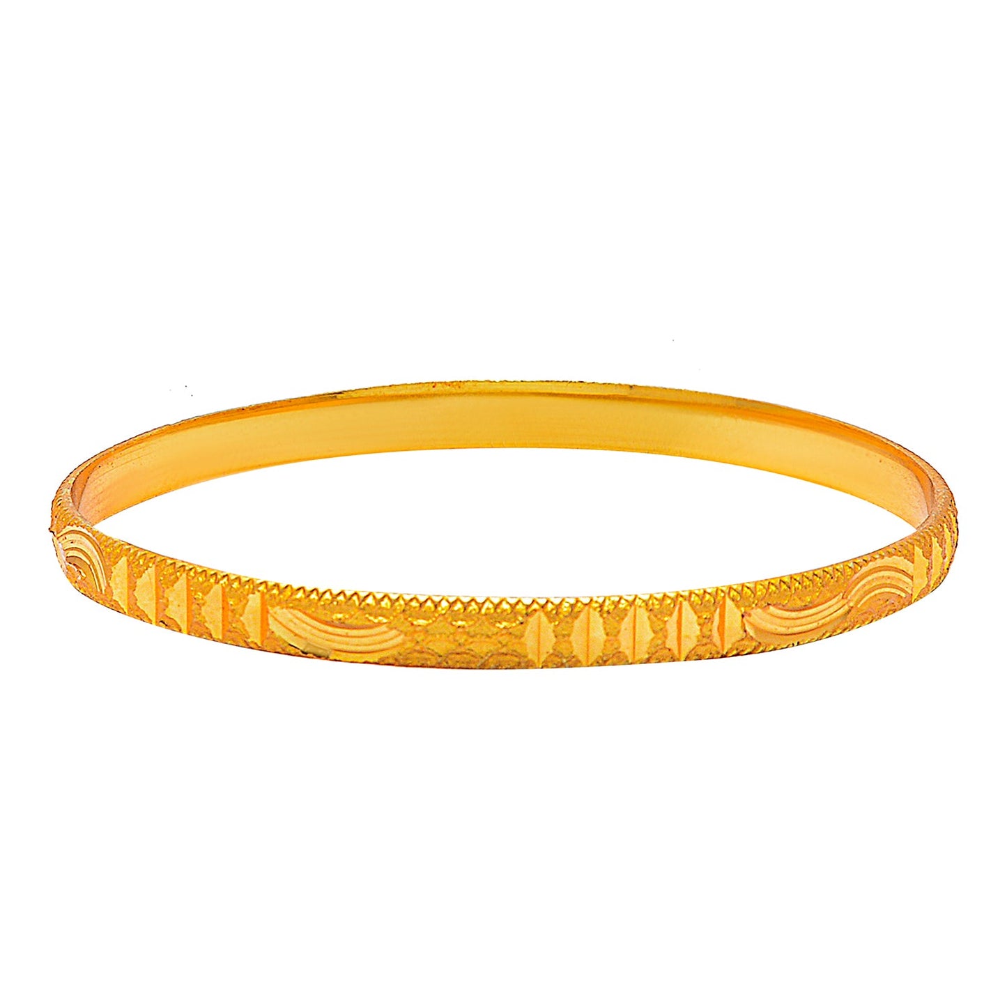 Fashion Gold Plated Traditional Designer Bangles for Women (Pack of 4) SJ_3423