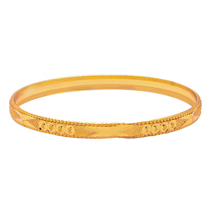 Fashion Gold Plated Traditional Designer Bangles for Women (Pack of 4) SJ_3426