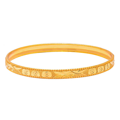 Fashion Gold Plated Traditional Designer Bangles for Women (Pack of 4) SJ_3427