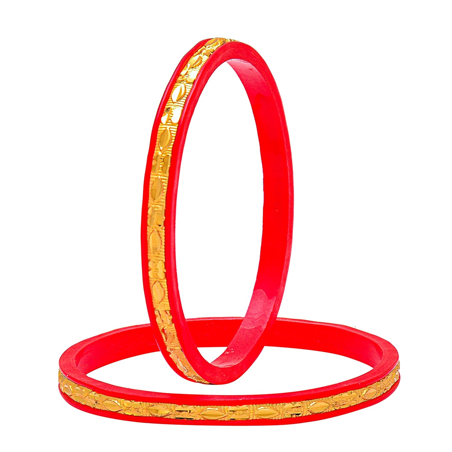 Fashion Gold Plated Traditional Designer Bangles for Women (Pack of 4) SJ_3428
