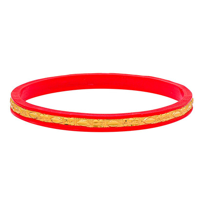 Fashion Gold Plated Traditional Designer Bangles for Women (Pack of 4) SJ_3428