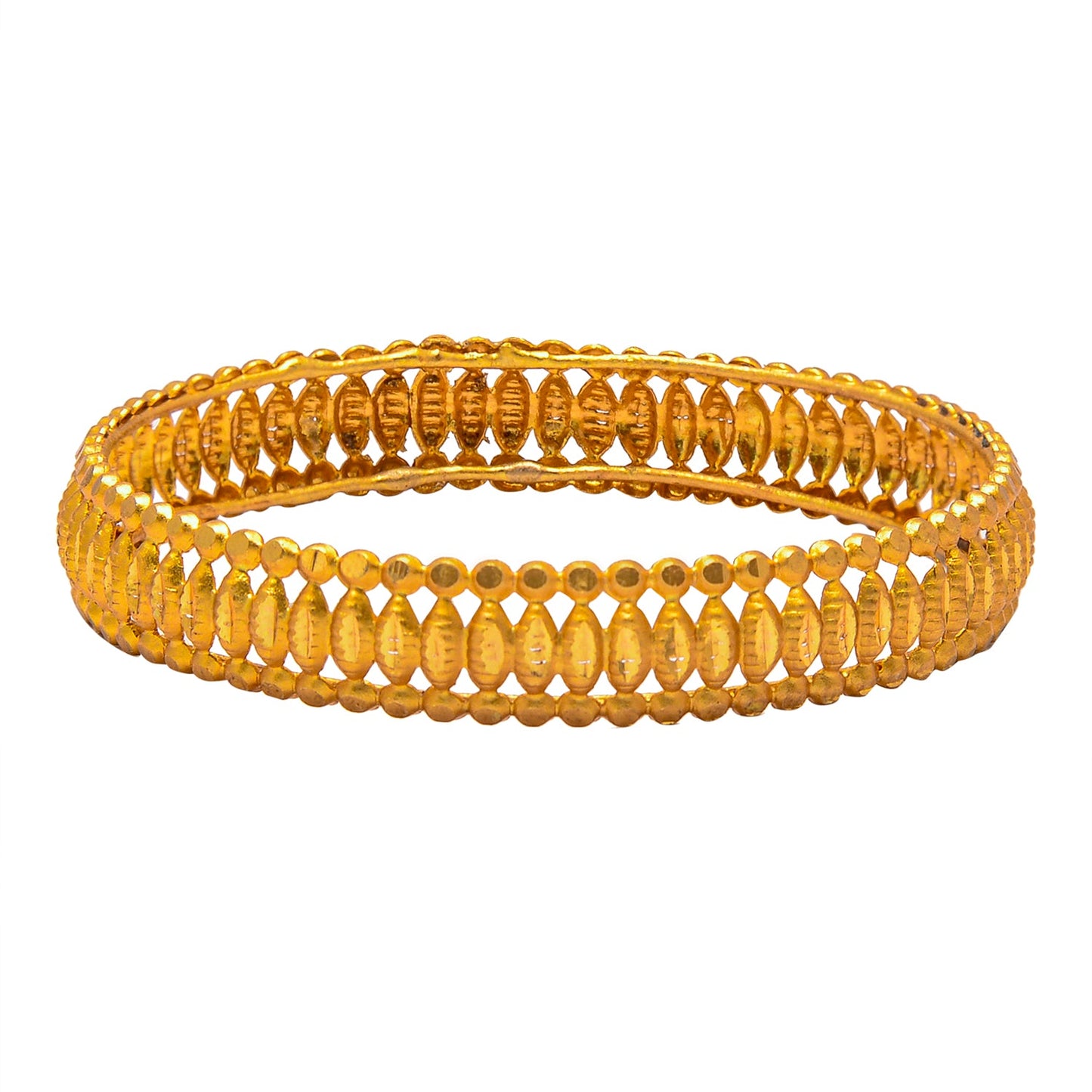 Fashion Gold Plated Traditional Designer Bangles for Women (Pack of 2) SJ_3430