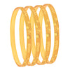 Fashion Gold Plated Traditional Designer Bangles for Women (Pack of 4) SJ_3436