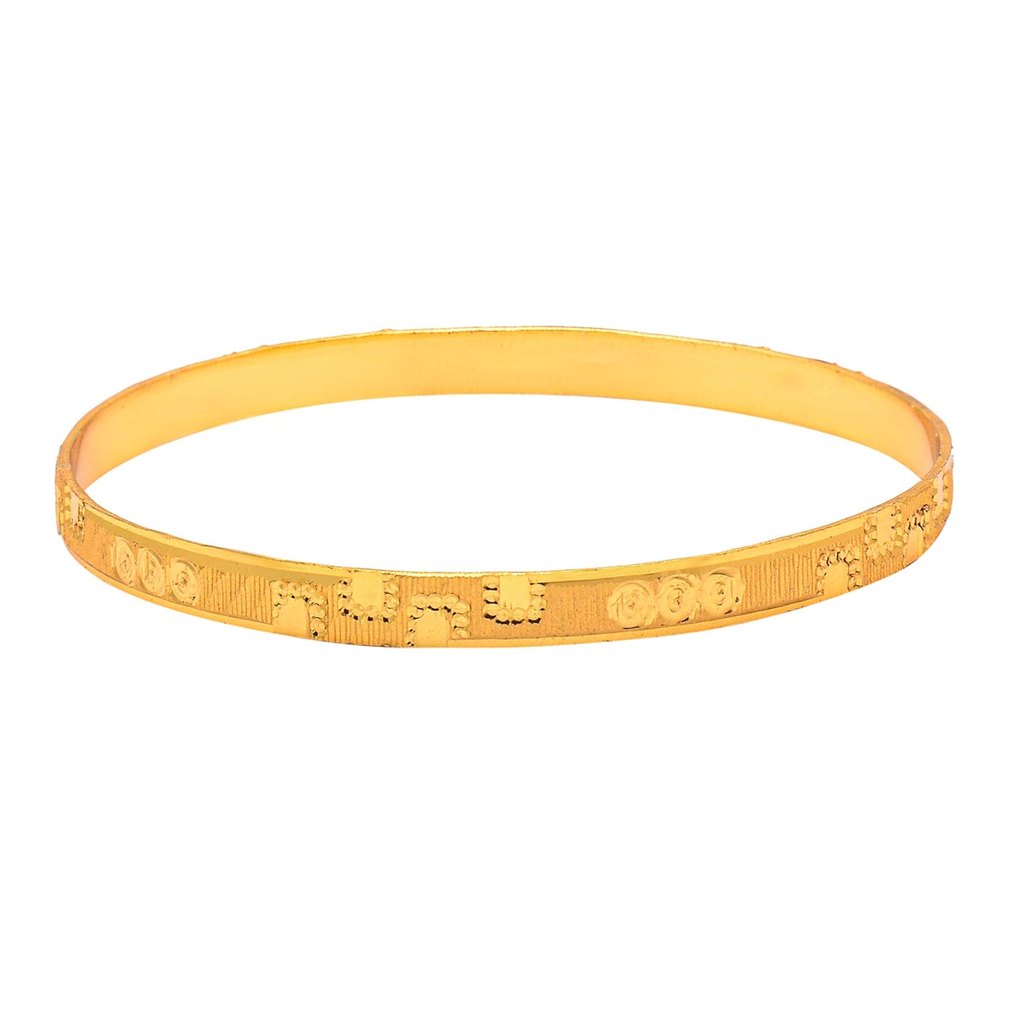 Fashion Gold Plated Traditional Designer Bangles for Women (Pack of 4) SJ_3436