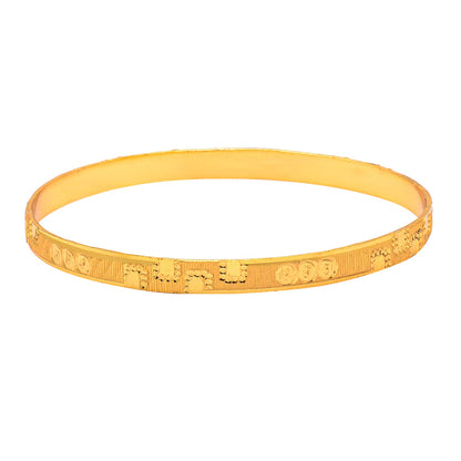 Fashion Gold Plated Traditional Designer Bangles for Women (Pack of 4) SJ_3436
