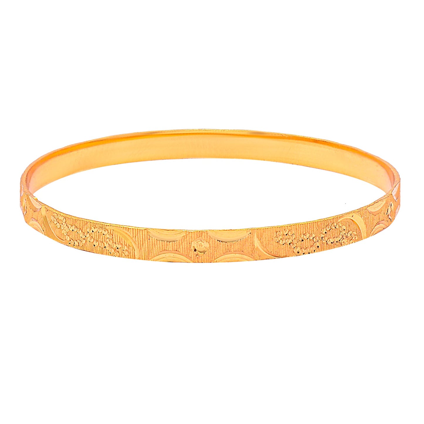 Fashion Gold Plated Traditional Designer Bangles for Women (Pack of 4) SJ_3437