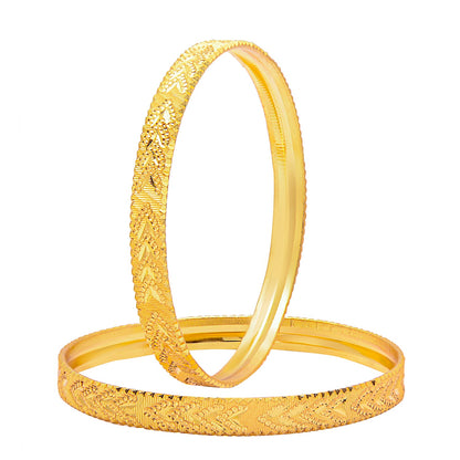 Fashion Gold Plated Traditional Designer Bangles for Women (Pack of 4) SJ_3438
