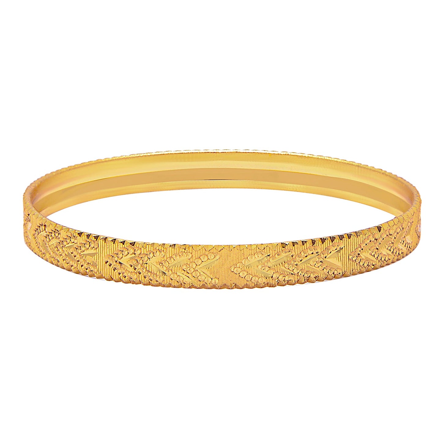 Fashion Gold Plated Traditional Designer Bangles for Women (Pack of 4) SJ_3438