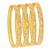 Fashion Gold Plated Traditional Designer Bangles for Women (Pack of 4) SJ_3439