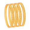 Fashion Gold Plated Traditional Designer Bangles for Women (Pack of 4) SJ_3440