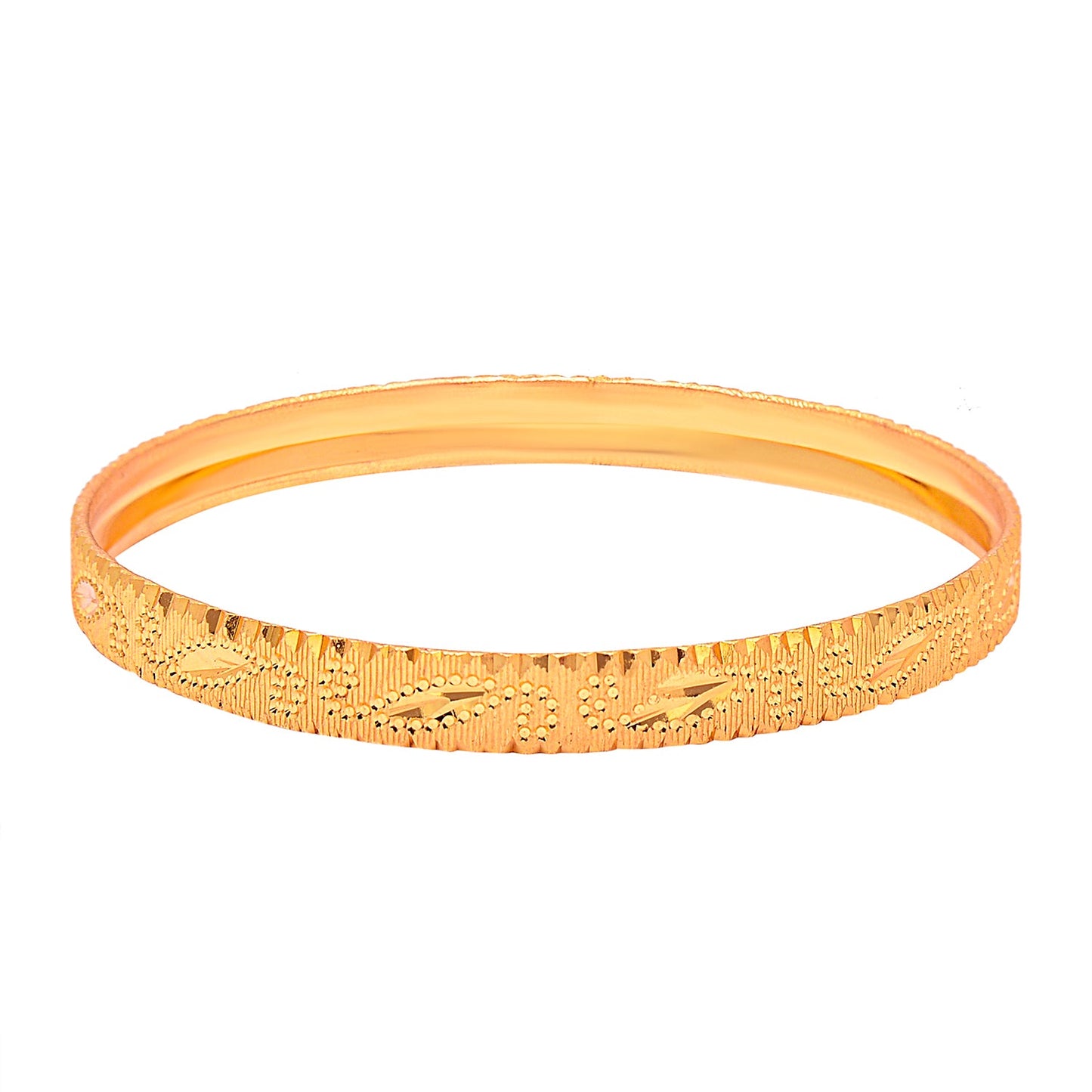Fashion Gold Plated Traditional Designer Bangles for Women (Pack of 4) SJ_3440