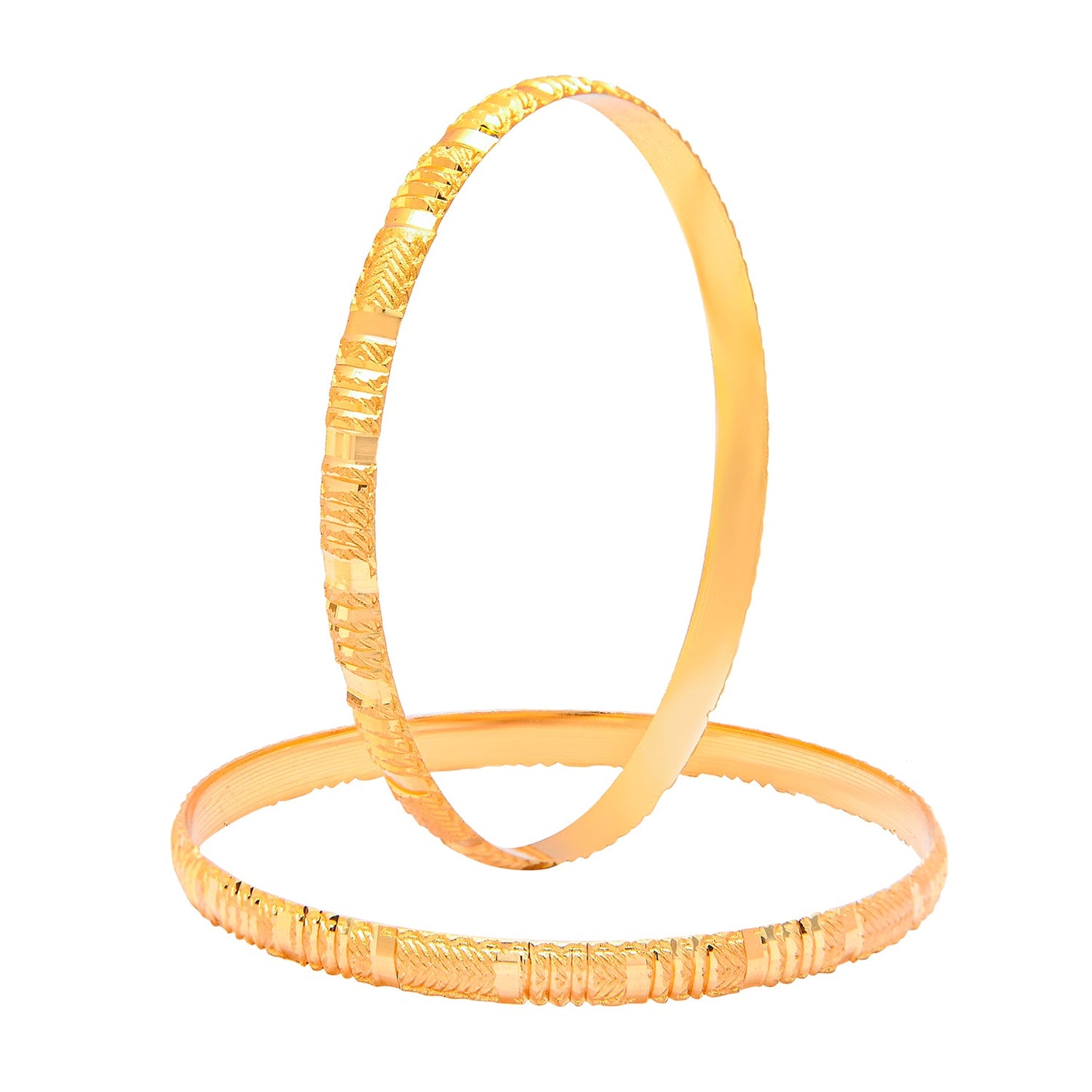Fashion Gold Plated Traditional Designer Bangles for Women (Pack of 4) SJ_3441