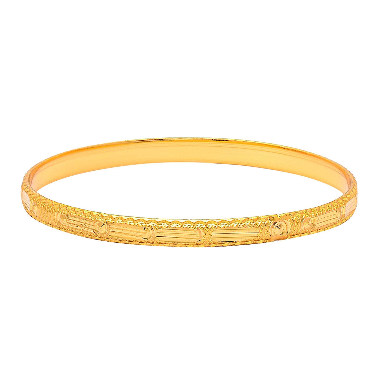 Fashion Gold Plated Traditional Designer Bangles for Women (Pack of 4) SJ_3442