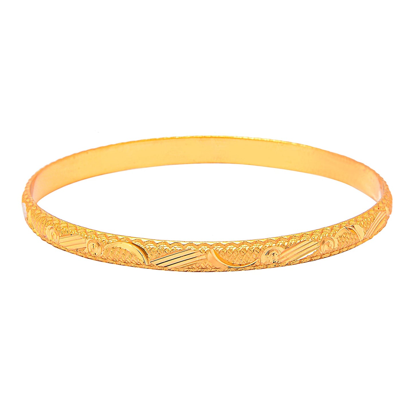 Fashion Gold Plated Traditional Designer Bangles for Women (Pack of 4) SJ_3443