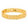 Shining Jewel Gold Plated Healing and Adjustable Bracelet for Men (SJ_3446_G)