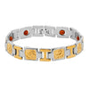 Shining Jewel Gold & Silver Plated Healing and Powerful Rudraksha Shiva Adjustable Bracelet for Men (SJ_3447_GS)