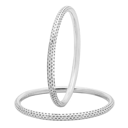 Shining Jewel Casual & Western Style Metal Fashionable Gold Bangles for Girls and Women (Pack of 2) (SJ_3448_2.10_S)