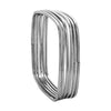 Shining Jewel Casual & Western Style Metal Fashionable Antique Silver Plated Bangles for Girls and Women SJ_3449_(A.S)_2.4