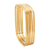 Shining Jewel Casual & Western Style Metal Fashionable Gold Plated Bangles for Girls and Women SJ_3449_(G)_2.6