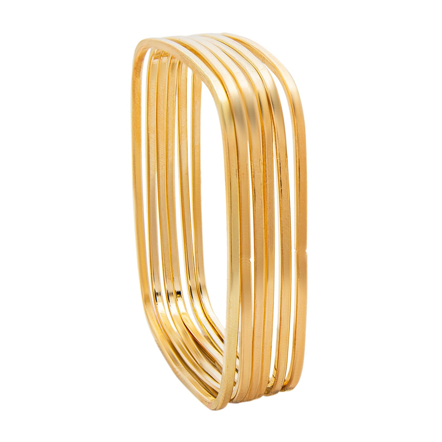 Shining Jewel Casual & Western Style Metal Fashionable Gold Plated Bangles for Girls and Women SJ_3449_(G)_2.10