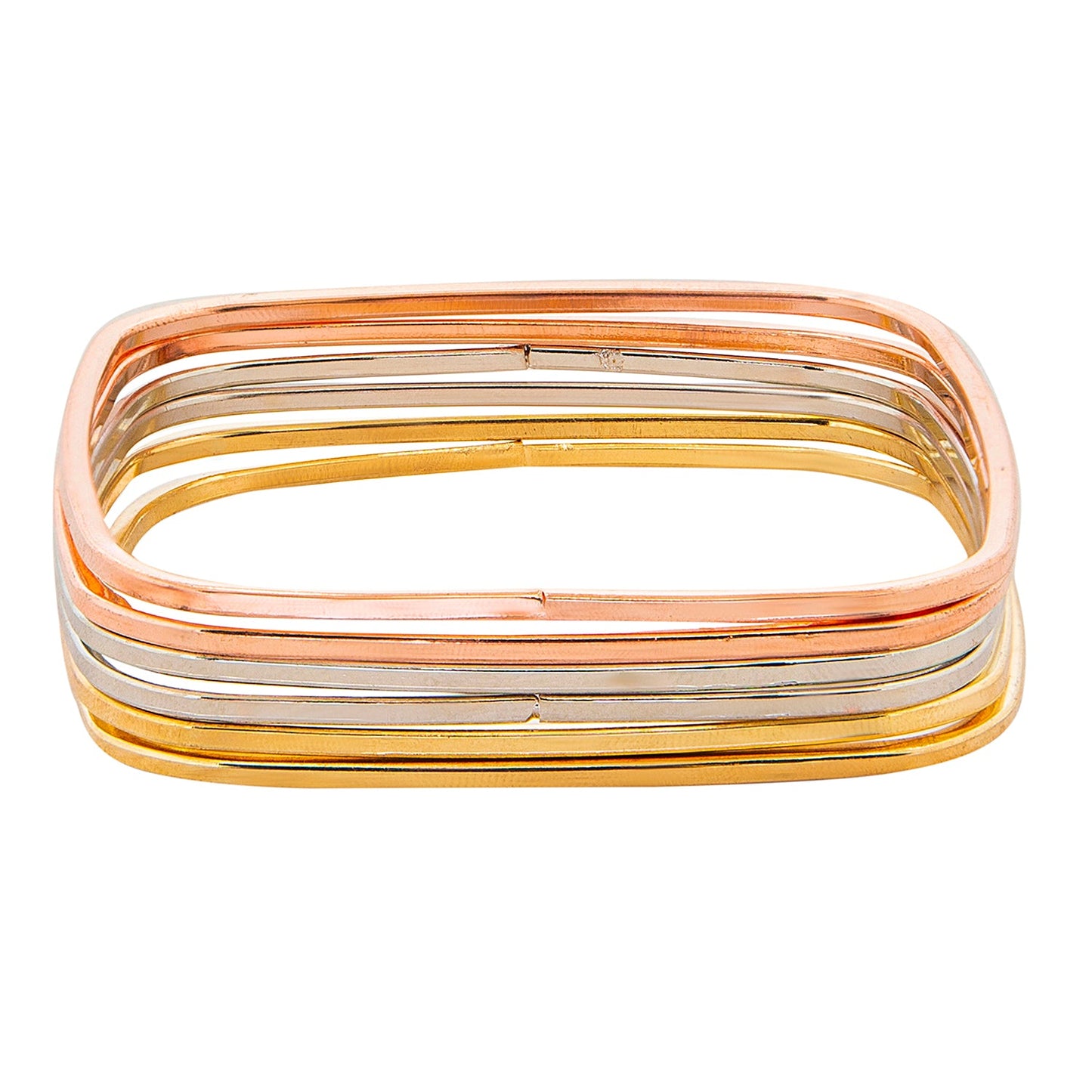 Shining Jewel Casual & Western Style Metal Fashionable MultiColor Bangles for Girls and Women (SJ_3449_MT_2.6)