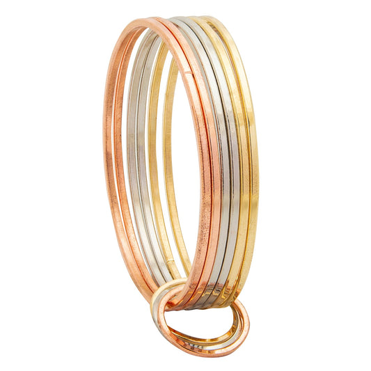 Shining Jewel Casual & Western Style Metal Fashionable MultiColor Bangles for Girls and Women (SJ_3450_MT_2.6)